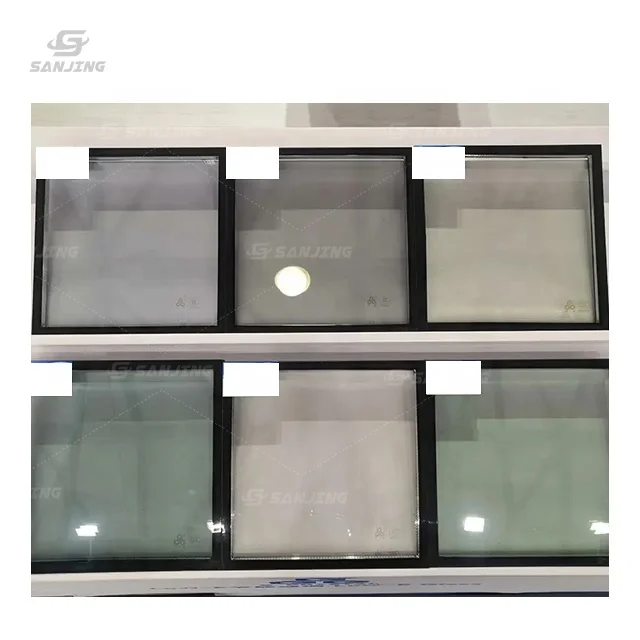 sanjing low e glass 14 per feet comercial window tempered glass