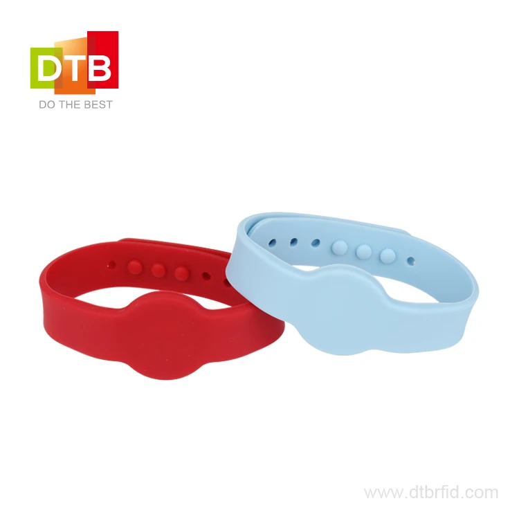 DTB 13.56mhz Adjustable RFID Bracelet NFC Silicone