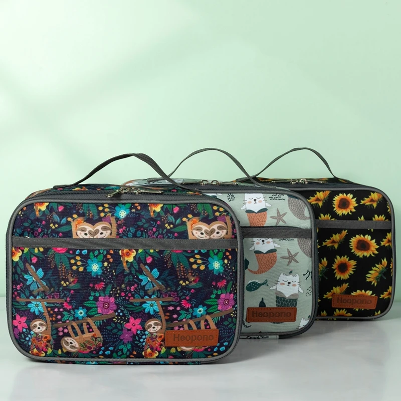 2022children lunch cooler bag insulated thermal custom box bag for kids school men adults canvas insulation