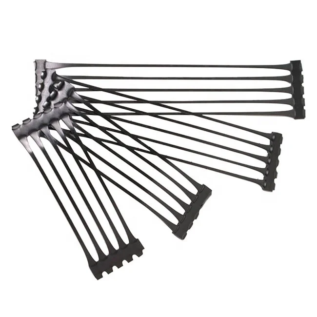 Unidirectional plastic geogrid for soft ground treatment