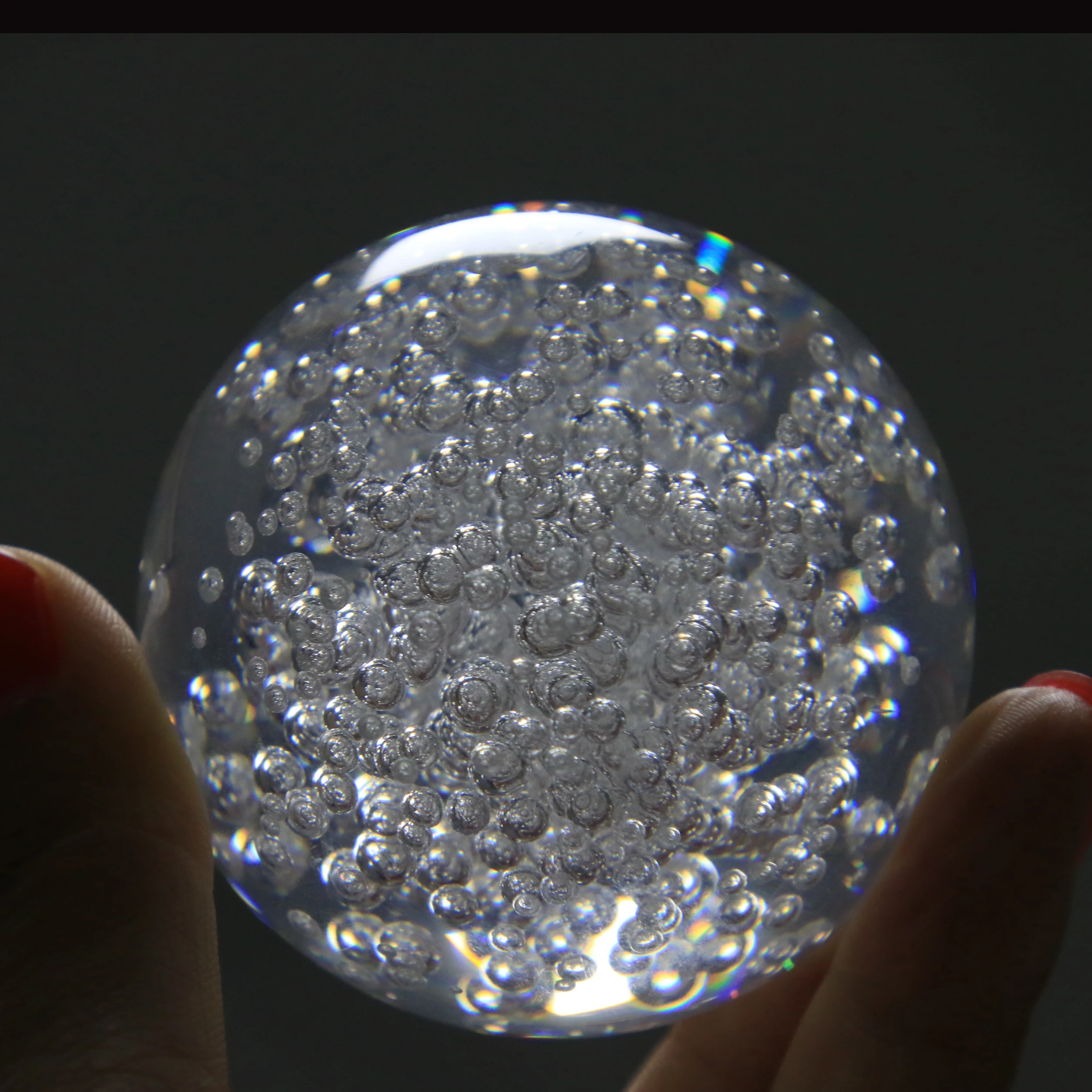 Clear Acrylic Bubble Ball Crystal Resin Decor Ball for Wedding Party Mothers Day Custom Acrylic Contact Juggling Ball