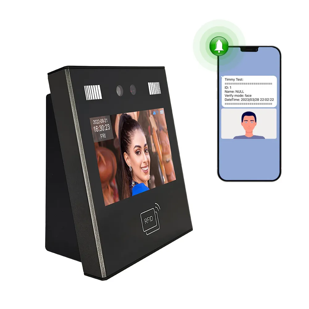 Free SDK Online Cloud Software RFID Card AI Facial Recognition Employee  Biometric Time Attendance Machine