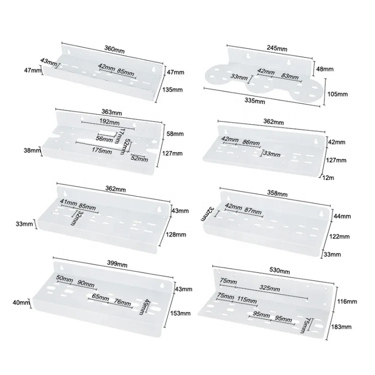 3 Stage 10 Inch 20 Inch water purifier Iron RO Bracket For Reverse Osmosis System