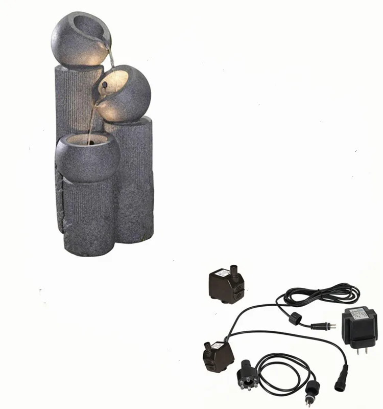 12V  6W mini low pressure  submersible fountain water pump with LED light