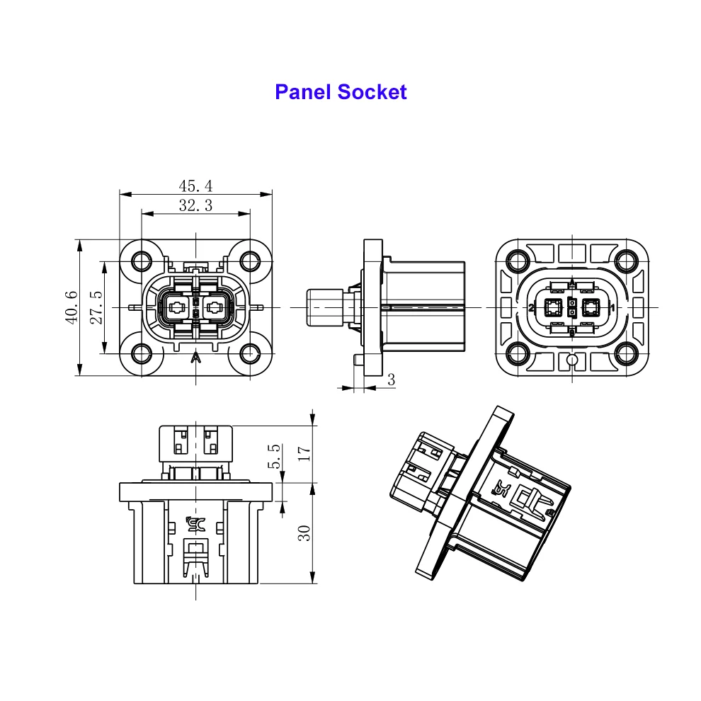 Соединитель жгут проводов со склада, Hvil соединитель высокого напряжения для автомобильного зарядного устройства