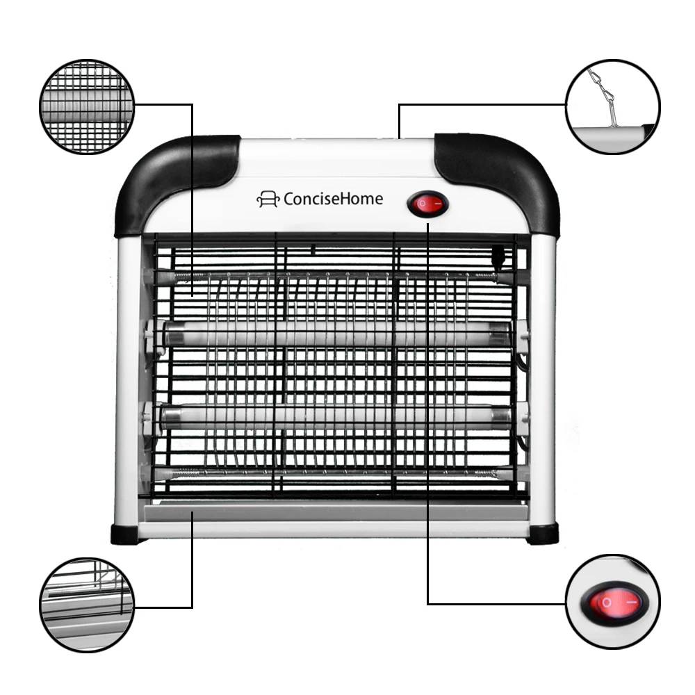 12W Concise Home anti electric bug zapper  mosquito lamp allround bionic mosquito kill lamp attract to zap flying insects