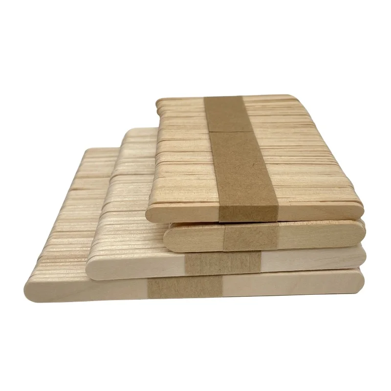 YADA Custom Premium Ice Cream Sticks with Design Private Brand Wooden Craft Sticks with Natural Wood Making Ice Cream Sticks