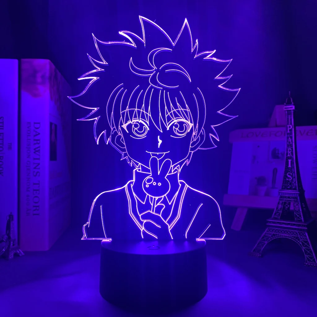 Gon and Killua Figure 3d Night Light Anime Hunter X Hunter Nightlight for Kid Bedroom Decor Lighting Child Gift HxH Lamp Bedside