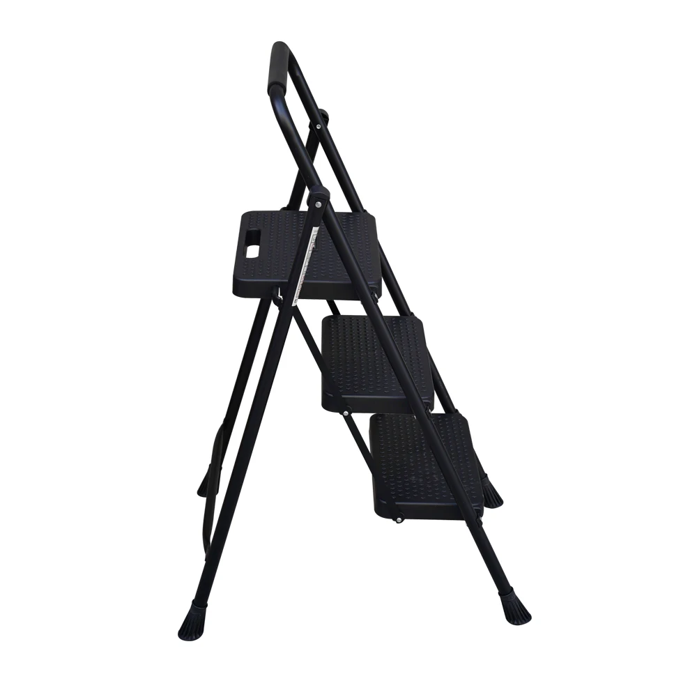 Factory Direct Sale Light Yellow Navy Blue Low Price Multi-Position Ladders Chrome Stair Ladder