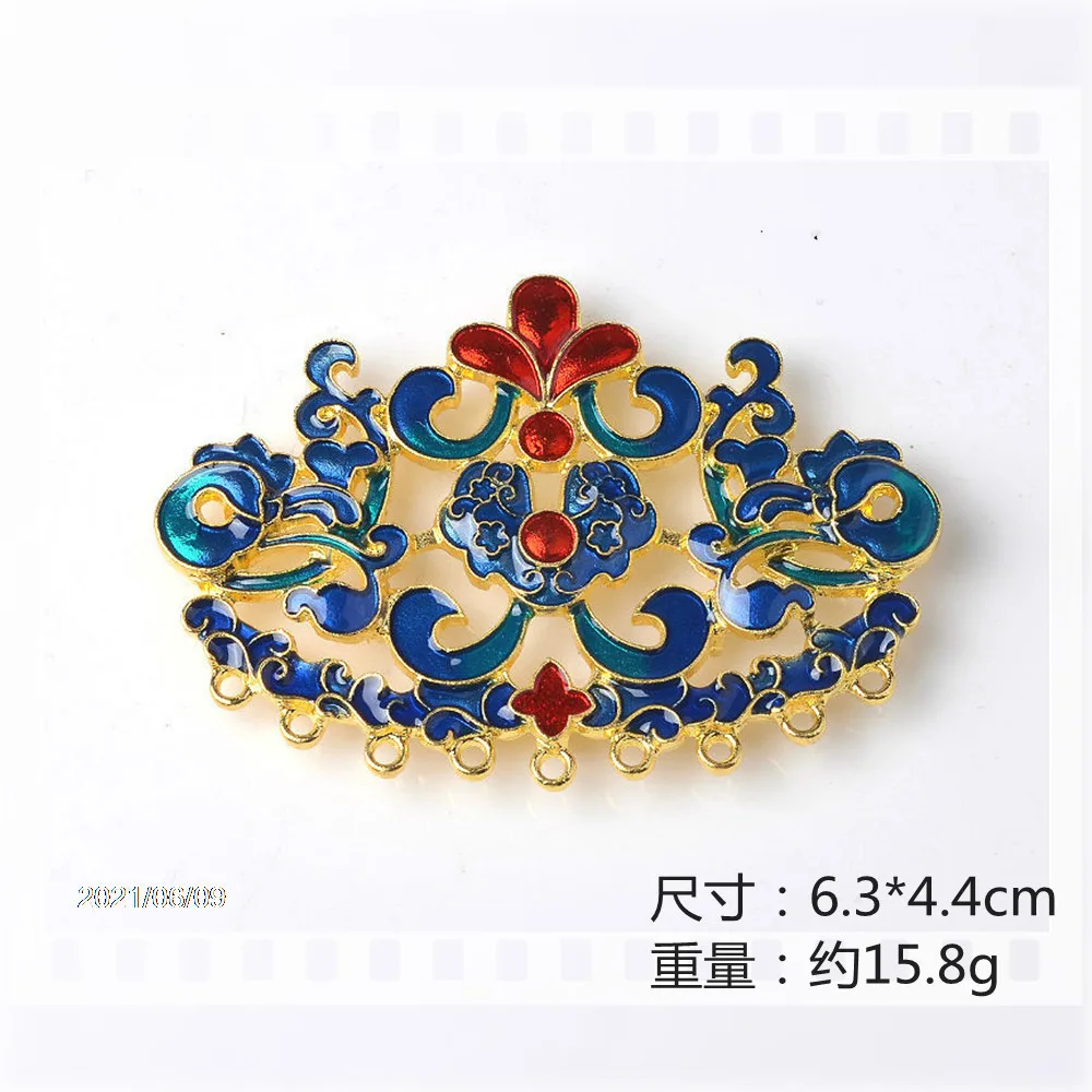 
2021 style Chinese style alloy material ladies diy bridal headgear accessories 