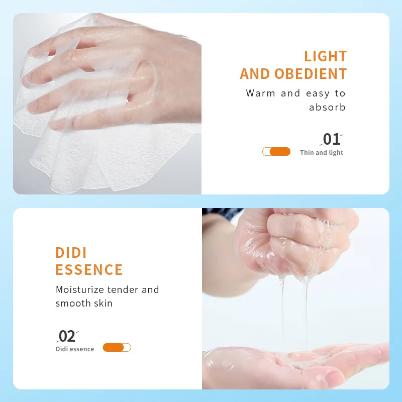 OEM SADOER private label Hyaluronic acid vitamin E oligopeptide organic skin care whitening beauty moisturizing facial mask