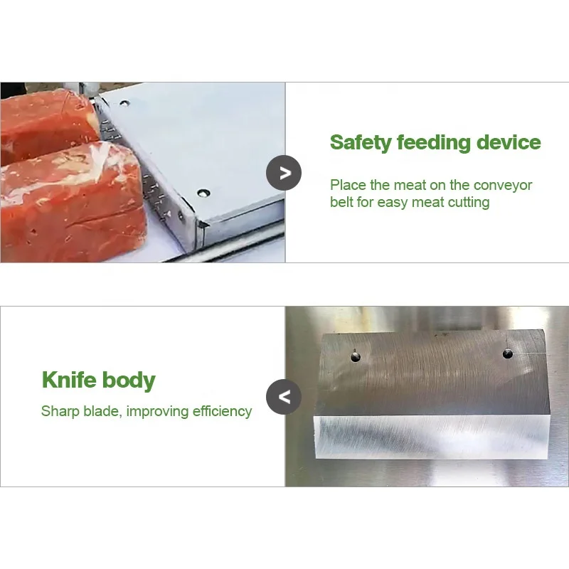 Industrial Conveyor Belt 15 Inch Flat Hotpot Meat Cut Thin Fully Automatic Ham Fleisch Slicer Slice Machine to Italy