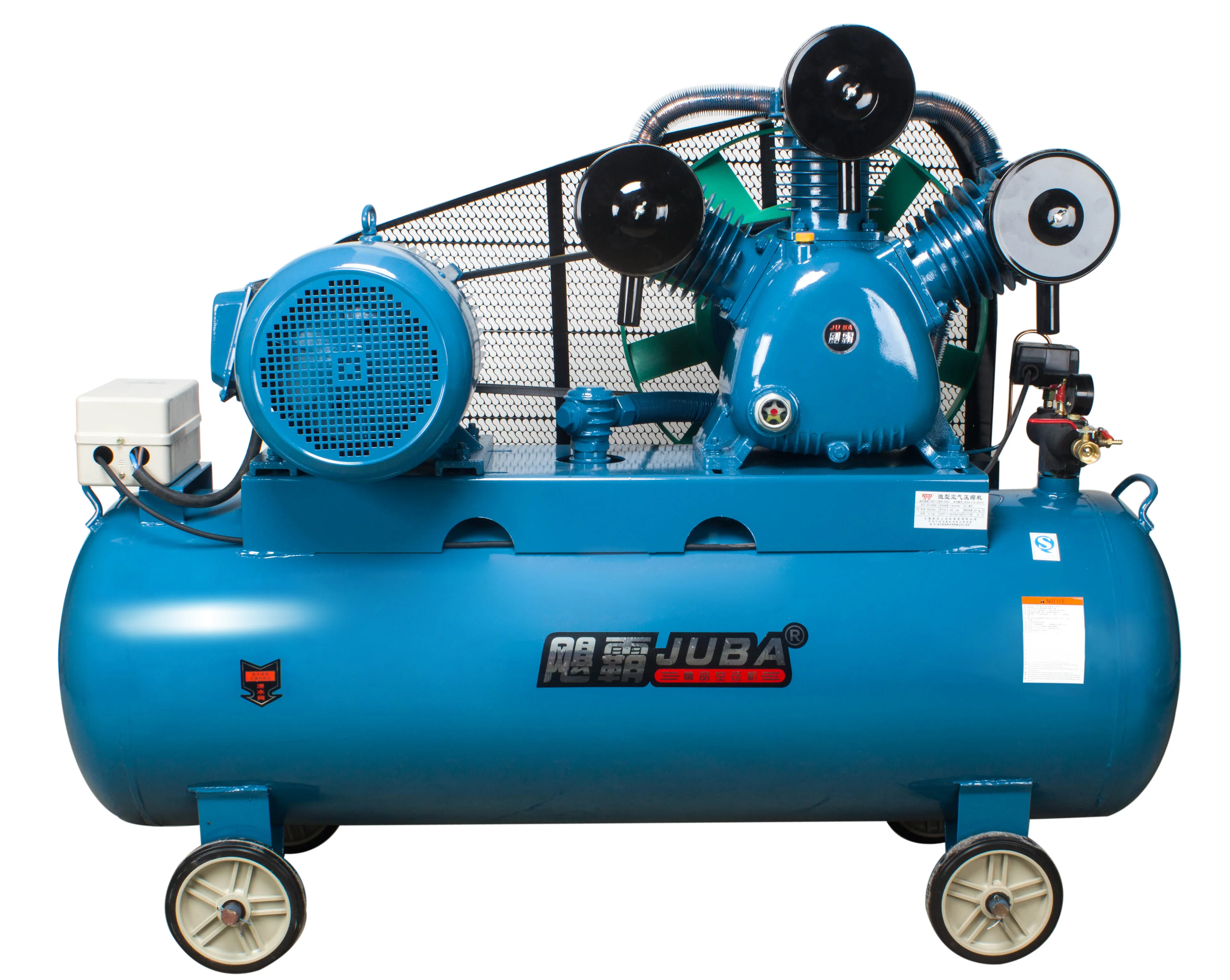 Ac power 85L 4HP belt driven high pressure industrial air compressor manufacture for sale