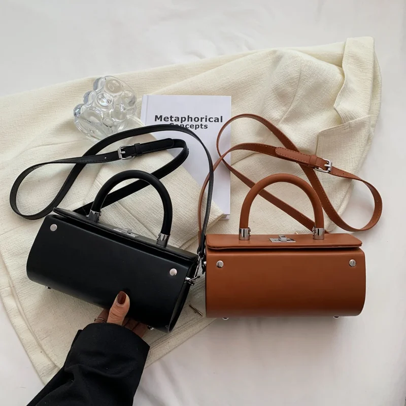 2023 New Fashion Round Ladies Hand Bags PU Leather Cross Shoulder Hot Small Jelly Office Bag For Women Good Quality Handbag