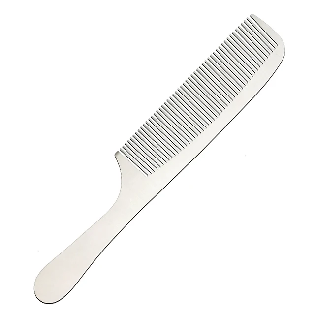 Custom Hair Salon Equipment Barber steel  Rat Tail Aluminum Metal Hair Cutting Comb