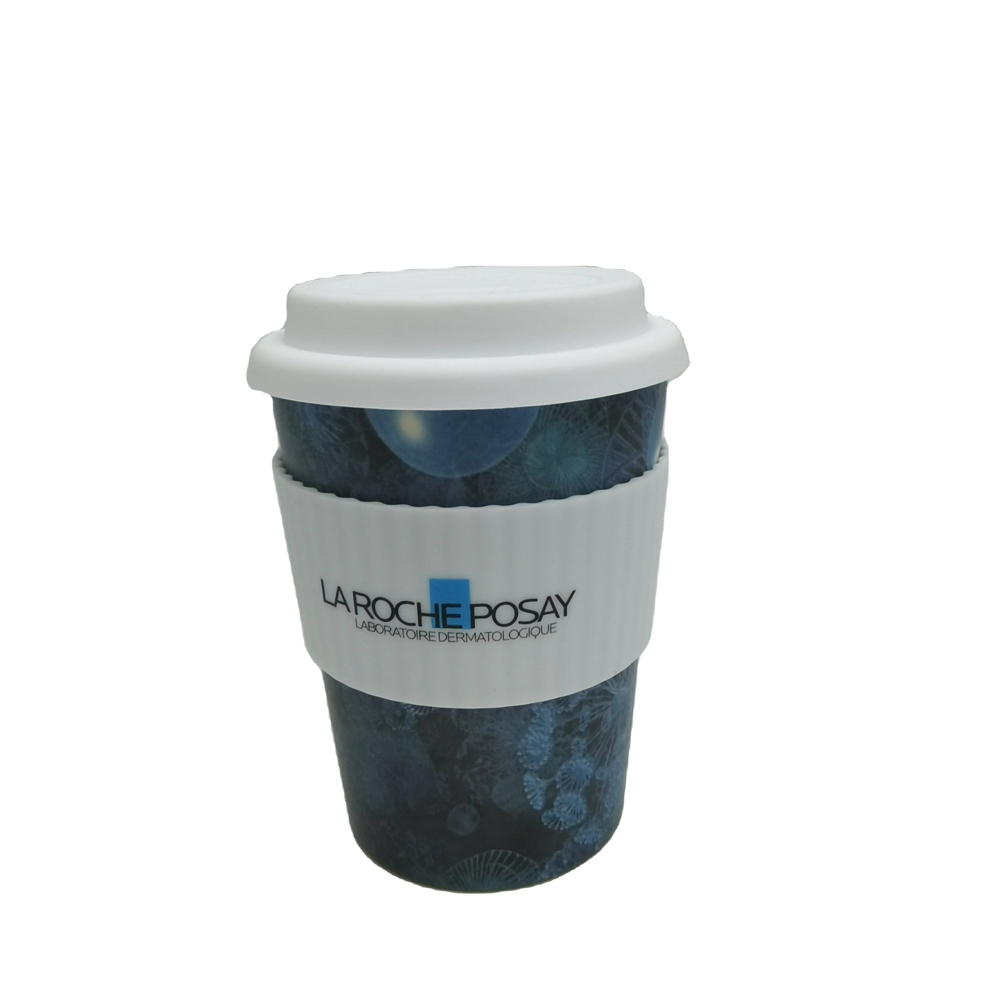 2022Wholesale   Russian style hot selling Custom Natural materials 12OZ Bamboo Fiber Reusable Coffee Mugs