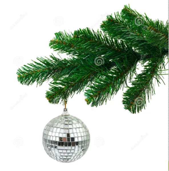 2020 mini christmas decoration rainbow disco mirror balls