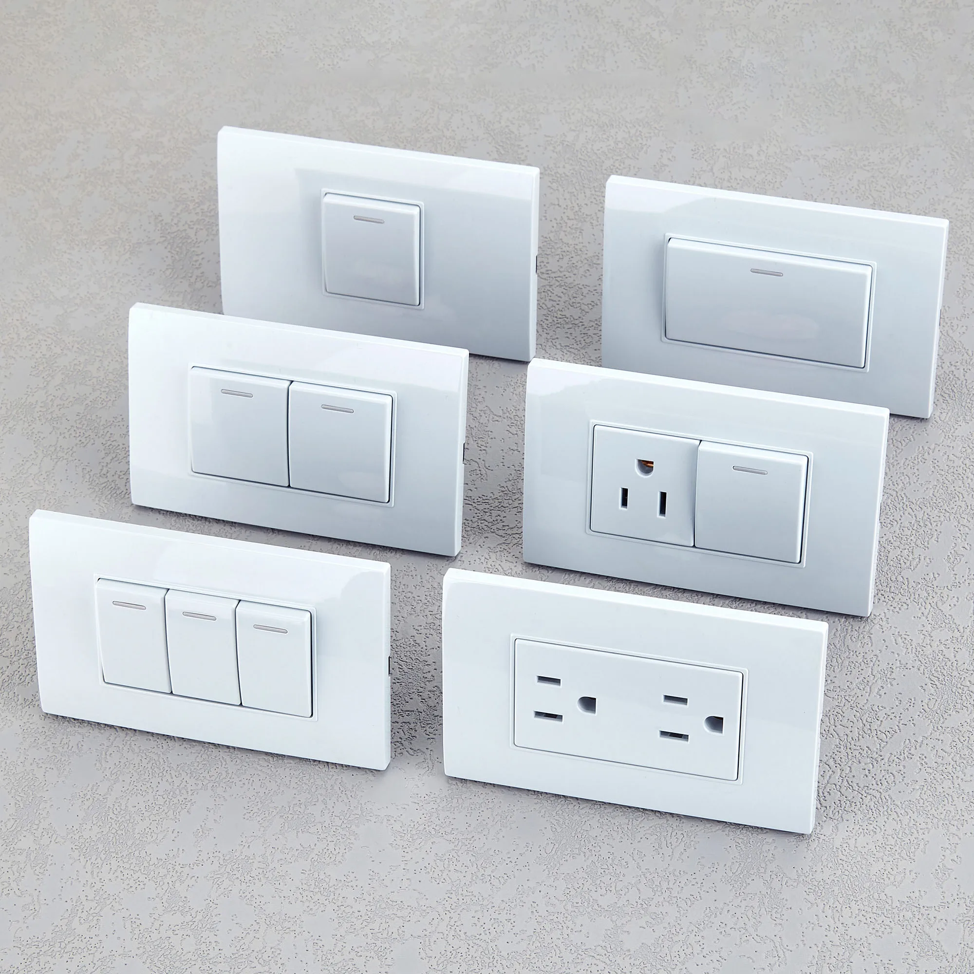 120-250V 15A  amp SOCKET outlet electrical receptacle wall switch