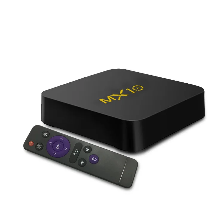 MX 10 Android TV Box 9.0 RK3328 Smart TV Box 4K H.265 HDR10 4GB/64GB DLNA Miracast Airplay WiFi 2.4/5G LAN Media Player