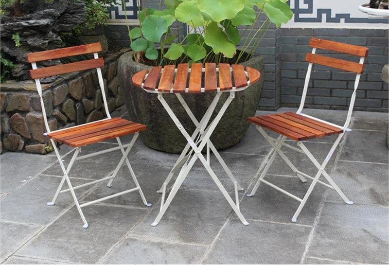 Outdoor Garden balcony  furniture cheap powder coaing metal folding chair  wholesale