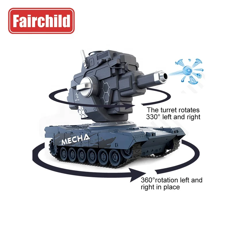 360 Degree Rotation Turret Adjustable RC Drift Army Tank With Water Bomb Battle Truck RC Stunt Car juguetes para los ninos