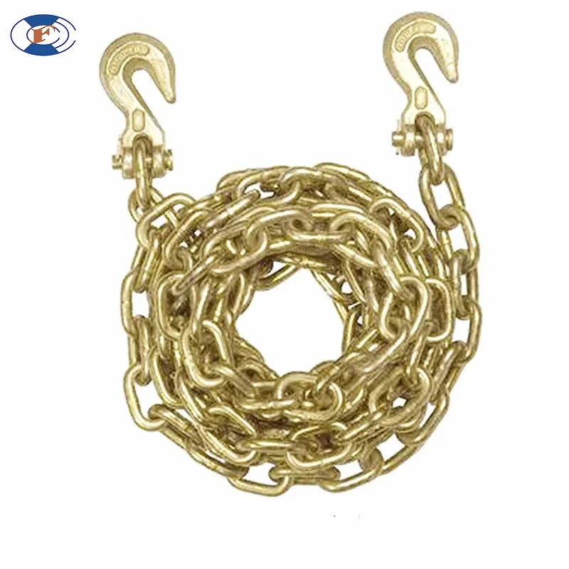 HF astm/nacm standard g70 tow truck safety yellow galvanized chain
