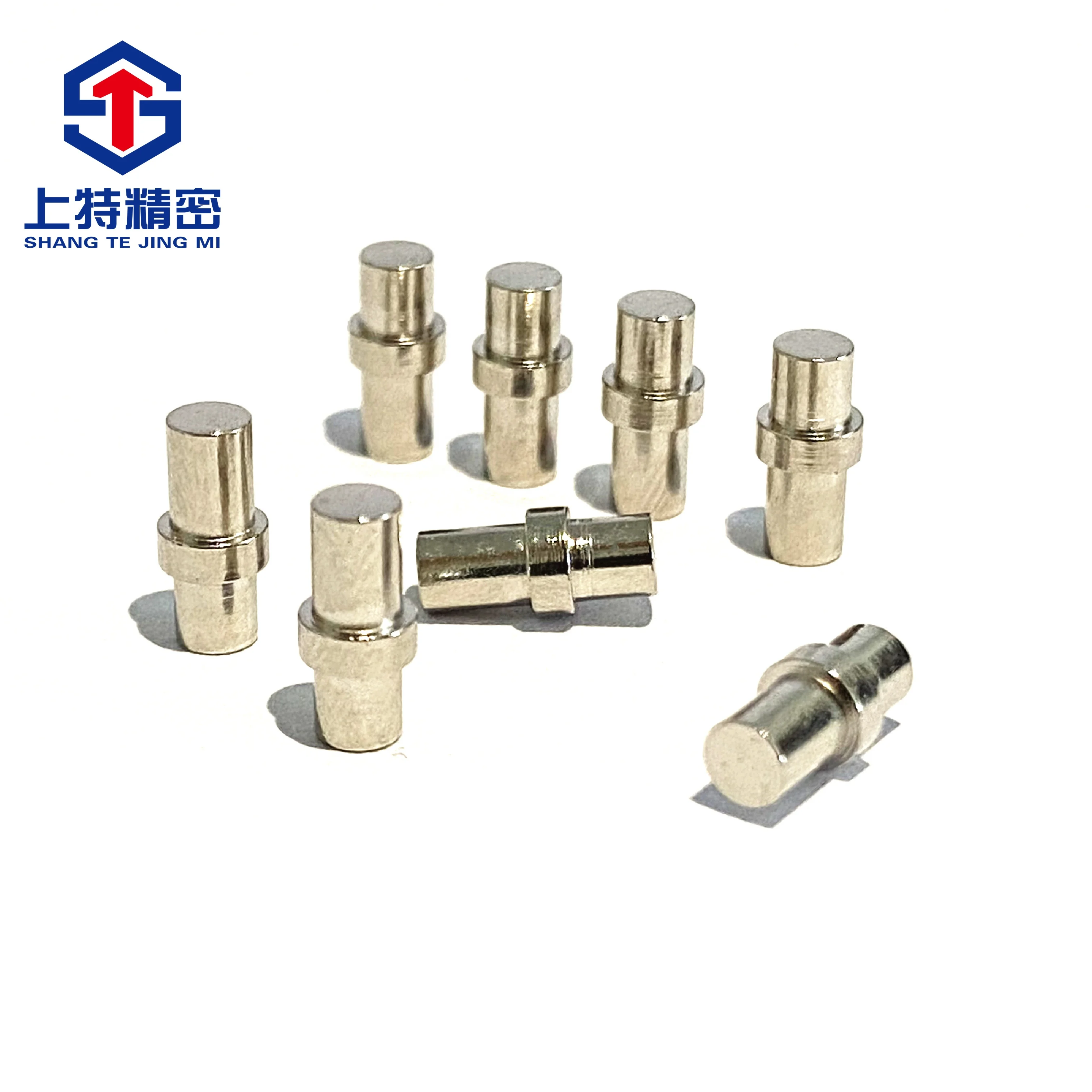 Smart Home Wearable Devices Conductive Copper Pillar Stainless Steel Double Shock Terminal