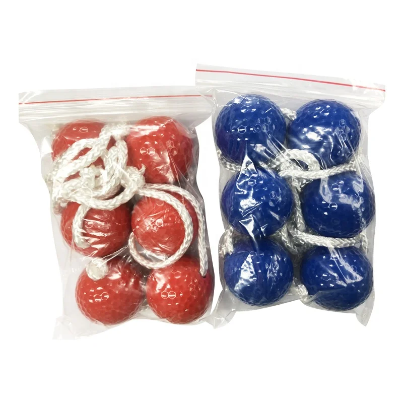 Classic Solid Wood Ladder Golf Ball Toss Game Set For Outdoor Garden Yard Lawn Games