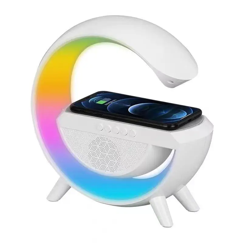New Portable Multi-Functionl Table Lamp Fast Wireless Charger Wireless Speaker