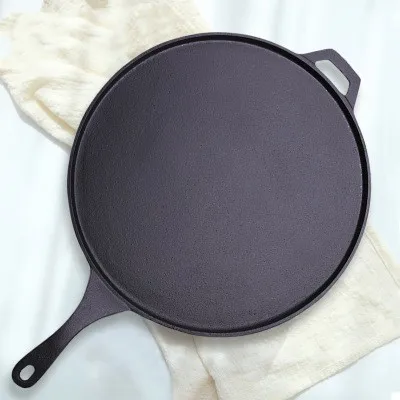 Cookware Set Enlarged Pizza Pan Sizzling Plate Beef Steak Pan Cast Iron Europe Sustainable Round Baking Dish Tray Non-stick