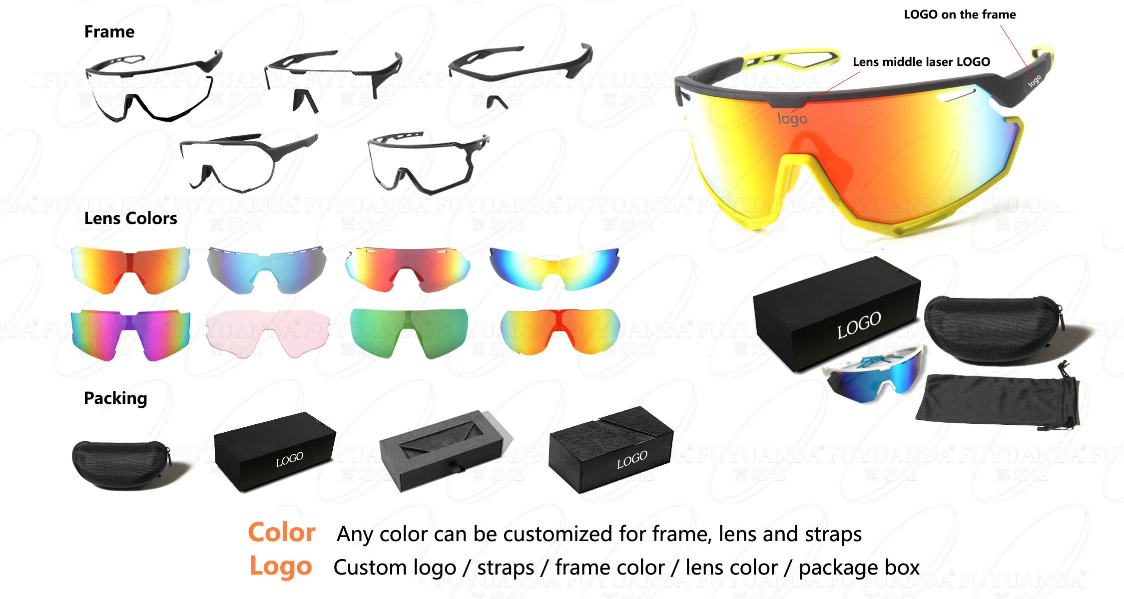 FUYUANDA UV400 Square Sunglasses Retro Vintage Flat Top Shades for Men Women & Children Black PC Frame Night Vision Glasses