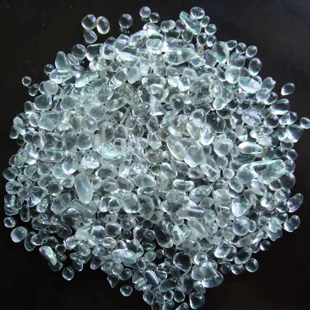 1-3mm Clear Color Glass Pebble Granule Swimming Pool Glass Beads