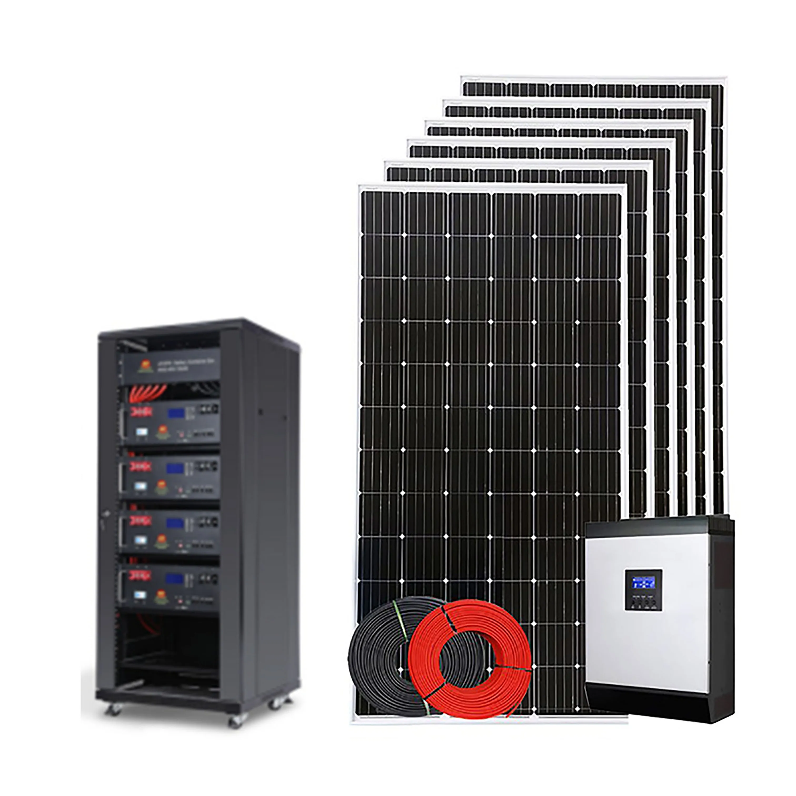 High Voltage Lithium Battery Power 25KW Energy Storage Solar Mounting Flat Gdlite Solar Lighting System 22KW Solar Panel System