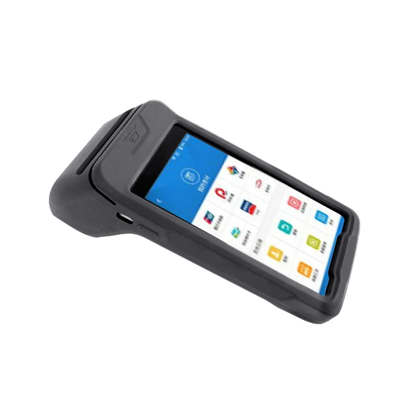 WJM New Arrival Black Silicone Shockproof Dustproof POS Case Silicon Cases Protective Cover For Nexgo N86