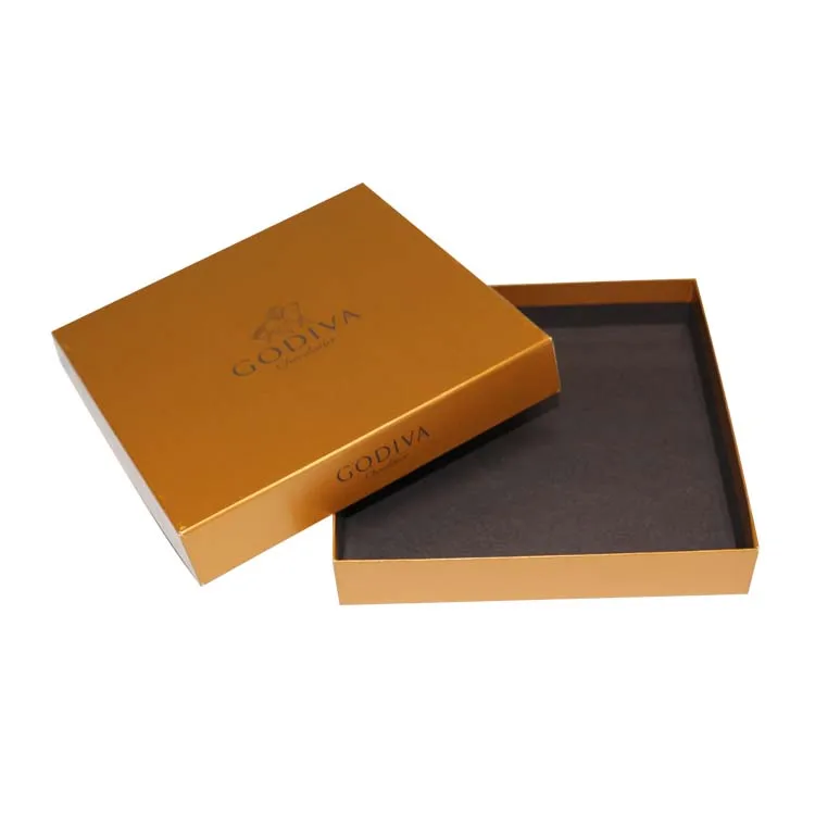 Luxury empty chocolate paper gift packaging box with paper divider