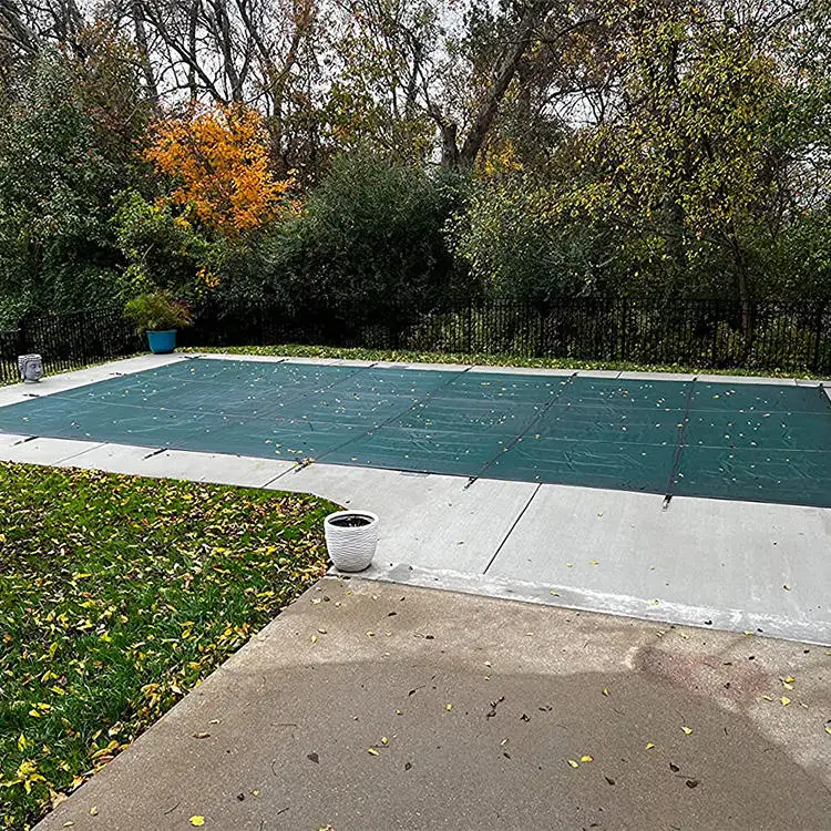BN PVC Swimming Solar Pool Cover with Safety Anchors Accessories Set for Inground Pool