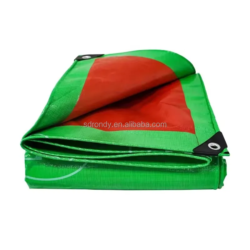 High Quality PE Tarpaulin Poly Tarp With UV Plastic Fabric Sheet Reinforced Tarpaulin for Agriculture/Industrial Cover
