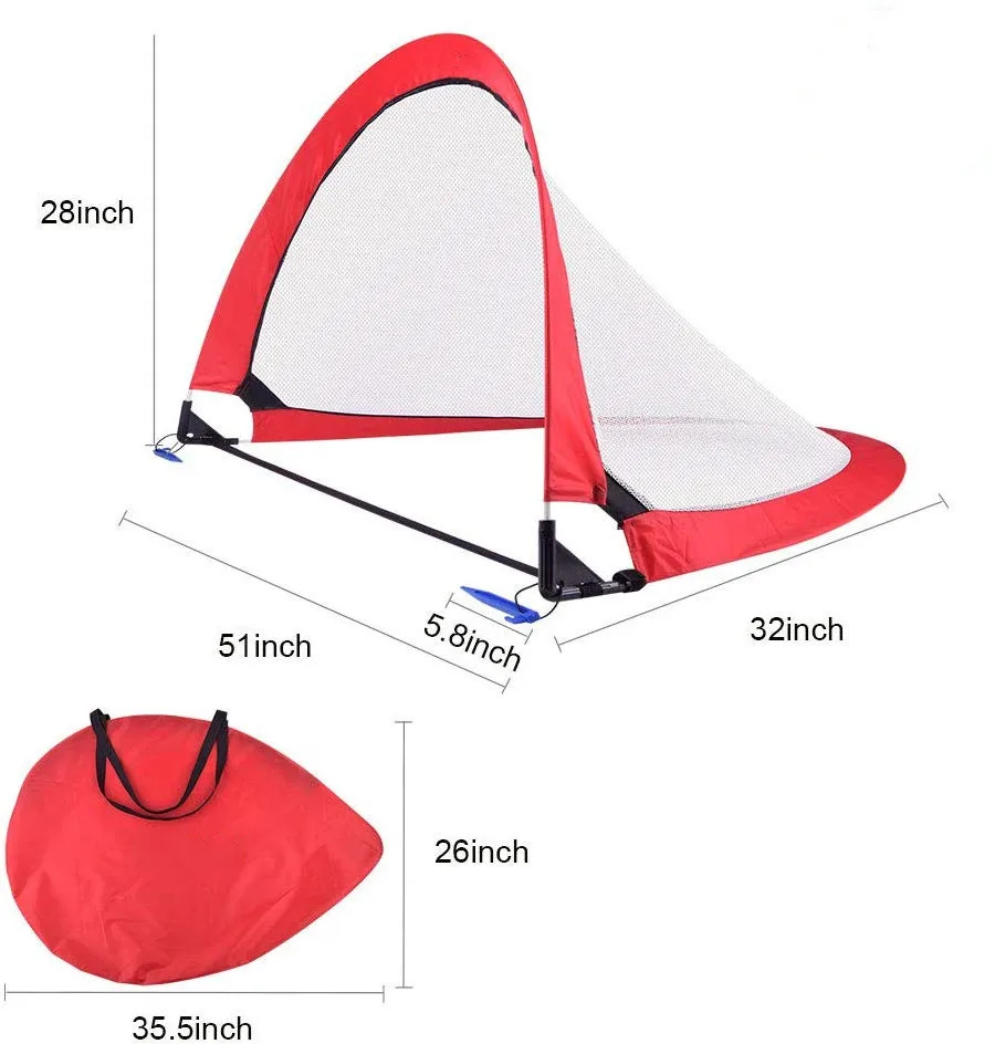 pop up Soccer Goal Set Soccer Goals for Backyard- Portable Soccer Nets with Carry Bag for Indoor & Outdoor Sports