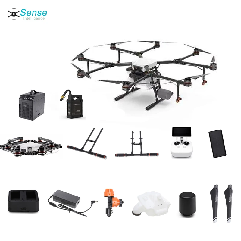 Promotion kit ! agras mg1p mg 1p agras mg-1p 10L drone agriculture sprayer uav with one charger four batteries