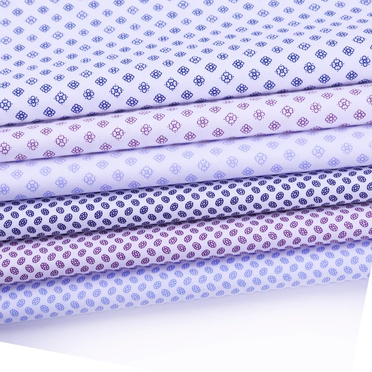 yongteng 45S white poplin background dot elegent tie dye print fabric