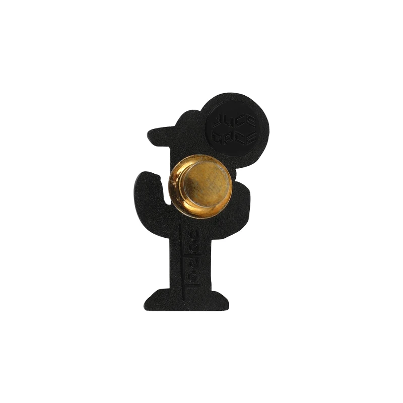 Factory custom logo cute enamel pins metallic badge