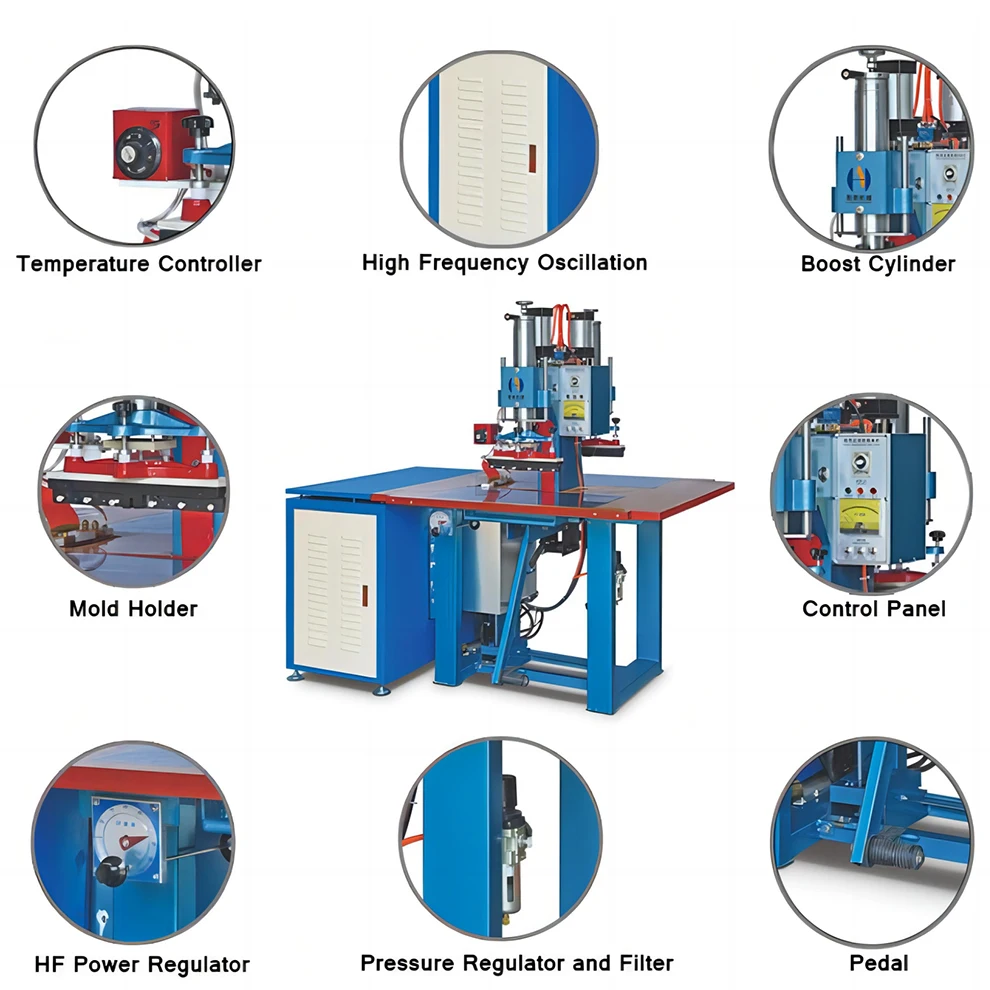 5KW Double Head HF Welder High Frequency Stretch Ceiling Welding Machine
