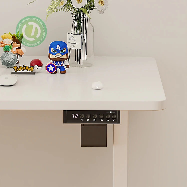 Ergonomic Electric Computer Desk Modern Design table Adjustable Height Foldable Wooden Office Furniture Factory Price