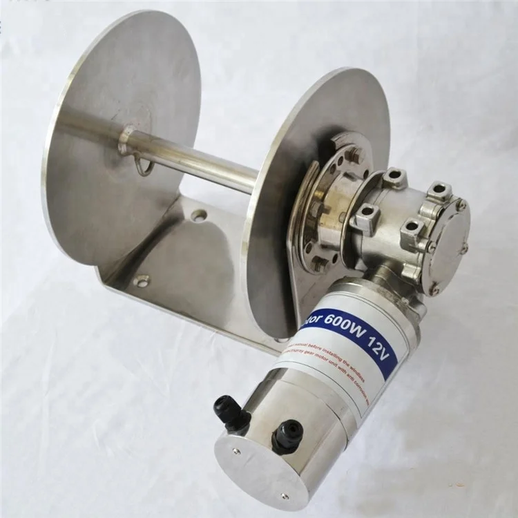 600W Drum Winch Mini 12V 24V Electric Anchor Winch for Ship Yacht Boat Accessories Other Marine Supplies JVW-011
