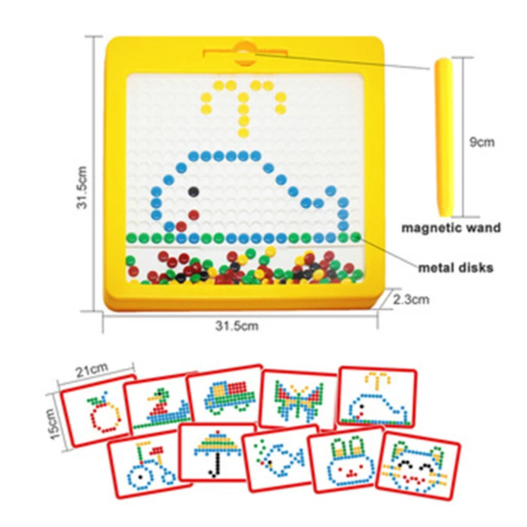 
IPOP Colorful Chocolate Beads Magpad Dot Magnetic Drawing Board Kids Baby Learning Educational Toys 