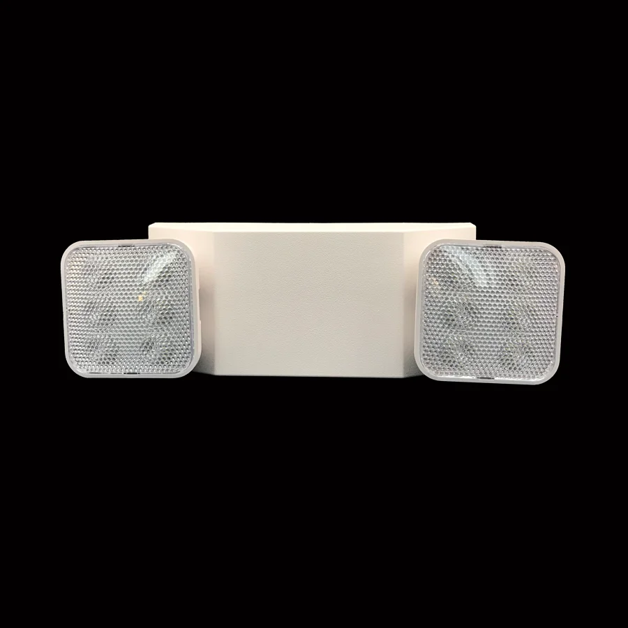  White Led Emergency Twin Spot Light 2.4W high Brightness Exit Wall Mounted UL &