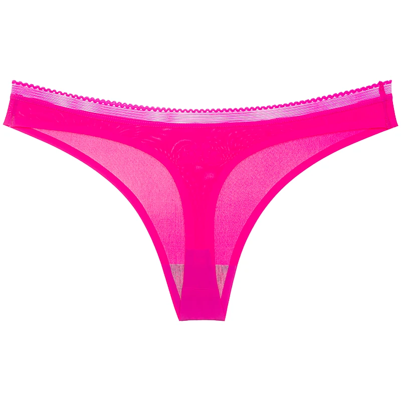 Girls Mini Open Silk Seamless Thong Panties Underwear