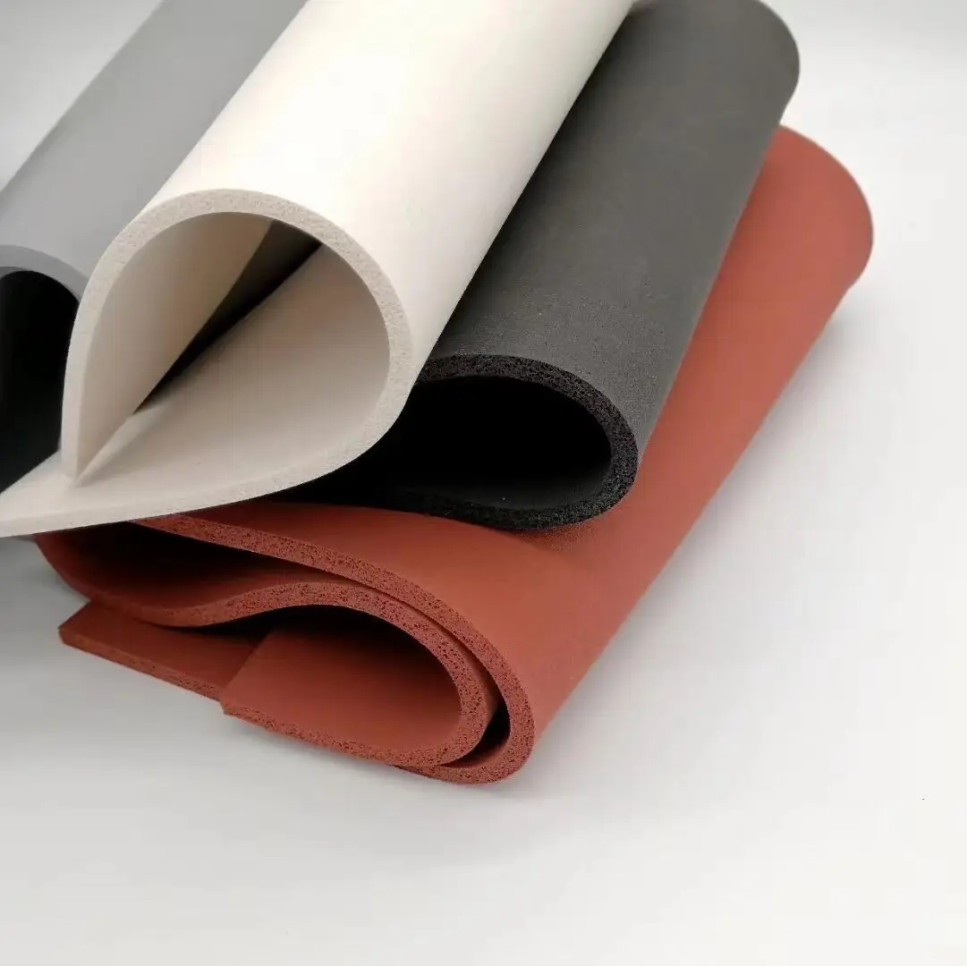 New soft plate high temperature resistant sealing plate sponge bronzing rubber silicone foam board