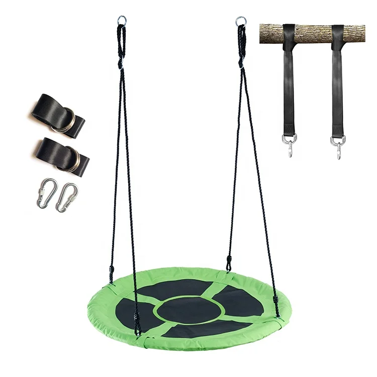 Outdoor Folding Rope Bird Nest Swing with Tree Hanging Set for Kids Adults