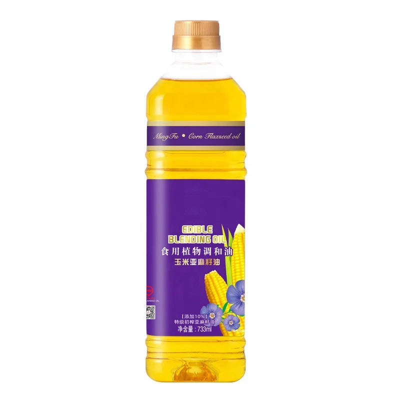 Hot Sales Blending Oil High Quality rich flavor Corn Oil with flax seed oil blending for salad